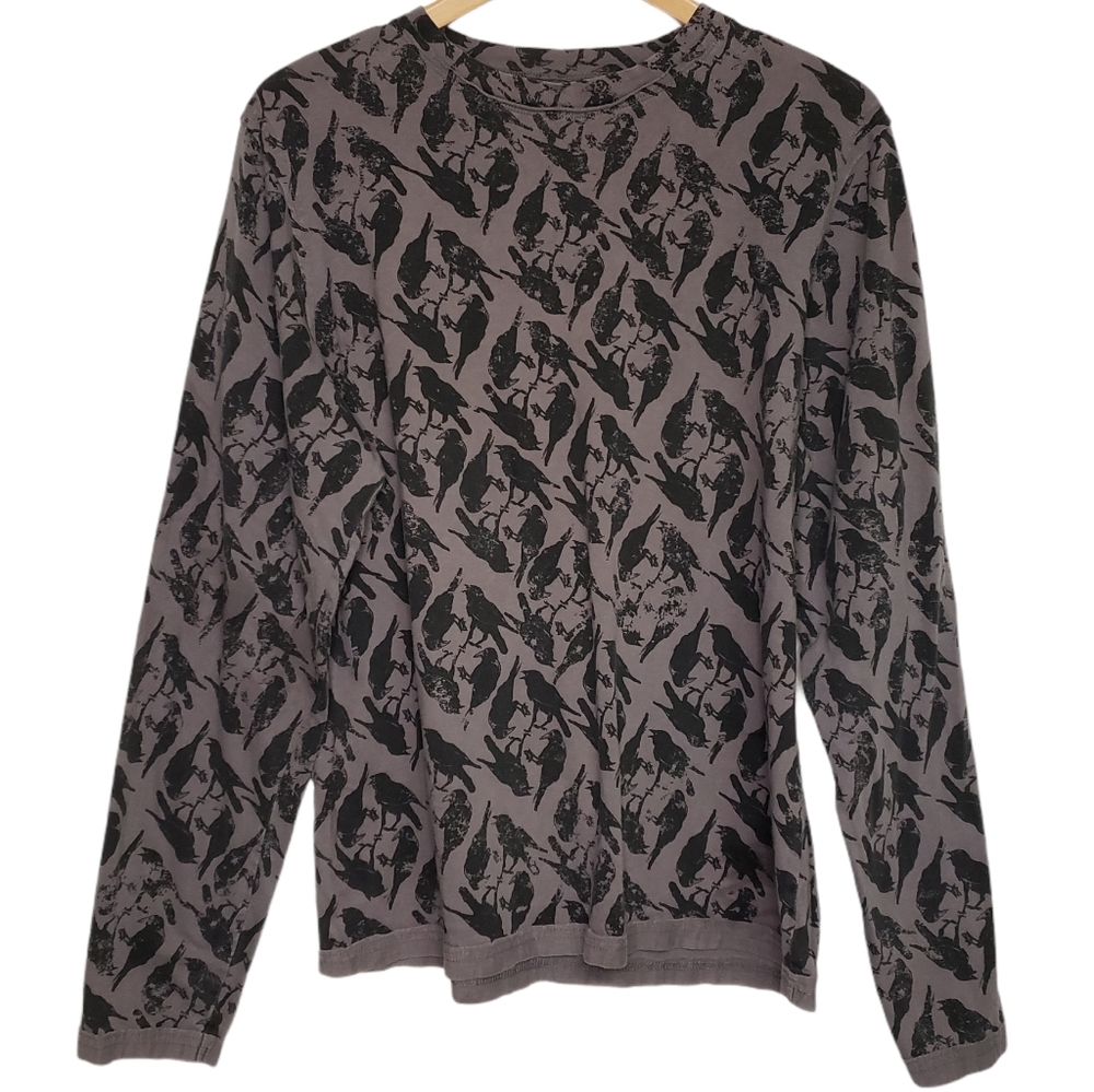 RST Rocks Gray Black Crows Long Sleeve Tee Shirt